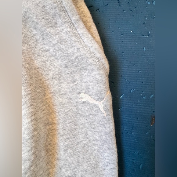 Youth Puma Light Gray Sweatpants - Picture 2 of 3
